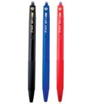 Kit Caneta Retrátil Ponta Média Pilot Inox 1mm BP-1 RT