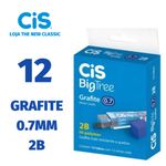 Grafite Cis para Lapiseira 0.7 2B - 12 Unidades