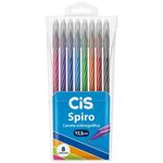 Kit Caneta Cis Spiro Ponta Agulha Ultra Fina Longo 0.7mm - Tradicional Original Coleção Completa
