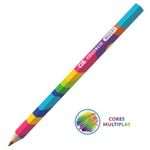 Lápis Cis Rainbow Arco-Íris Jumbo Super Macio MultiColor - Tom Pastel, Metálico ou Neon