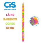 Lápis Cis Rainbow Arco-Íris Jumbo Super Macio MultiColor - Tom Pastel, Metálico ou Neon