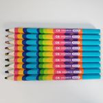 Lápis Cis Rainbow Arco-Íris Jumbo Super Macio MultiColor - Tom Pastel, Metálico ou Neon