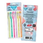 Kit Caneta Delta Perfumada Tons Pastel, Neon ou Tradicionais Goller (Com Cheirinho)