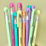 Kit Caneta Delta Perfumada Tons Pastel, Neon ou Tradicionais Goller (Com Cheirinho)