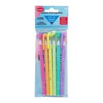 Kit Caneta Delta Perfumada Tons Pastel, Neon ou Tradicionais Goller (Com Cheirinho)