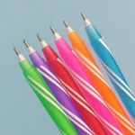 Kit Caneta Goller Twist Colors - Coloridas (Estilo Spiro) - Pastel - Neon - Azul - Preta