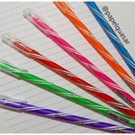 Kit Caneta Goller Twist Colors - Coloridas (Estilo Spiro) - Pastel - Neon - Azul - Preta