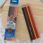 Kit Lápis de Cor Cis Criatic - Tons Pastel, Cores Neon, Tons de Pele e Tons Metálicos