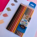 Kit Lápis de Cor Cis Criatic - Tons Pastel, Cores Neon, Tons de Pele e Tons Metálicos