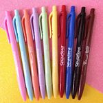 Kit Caneta Perfumada com Cheirinho Retrátil Clic Newpen Ponta Fina 0.7mm - 10, 5, 3 ou 2 cores