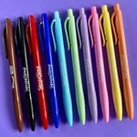 Kit Caneta Perfumada com Cheirinho Retrátil Clic Newpen Ponta Fina 0.7mm - 10, 5, 3 ou 2 cores