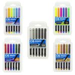 Kit Caneta Cis Brush Ponta Pincel para Lettering Aquarelável - Tom Pastel - Neon - Básicas - Tons de Cinza - Pele