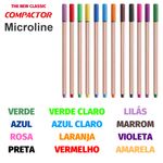 Kit Caneta Compactor Microline Ultra Fina 0.4mm - Coleção Completa
