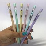 Lapiseira Fina Tom Pastel Fofa BRW 0.7mm - Kit com Grafite ou Unidade