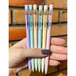 Lapiseira Fina Tom Pastel Fofa BRW 0.7mm - Kit com Grafite ou Unidade