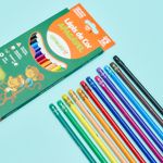 Lápis de Cor Leo&Leo Ecológico 48, 36, 24 ou 12 unidades - Apagável, Mini ou Tradicional