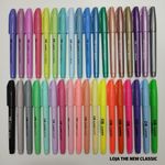Kit Marca Texto Cis Lumini - Coleção Completa, Neon, Tom Pastel, Metálicas, Ponta Dupla, Flex, Trend
