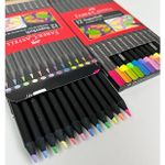 Kit Lápis de Cor SuperSoft Faber Castell - Tom Pastel, Neon, Metálicos, Tons de Pele e Coloridos (Extra Macio)