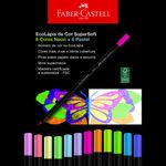Kit Lápis de Cor SuperSoft Faber Castell - Tom Pastel, Neon, Metálicos, Tons de Pele e Coloridos (Extra Macio)