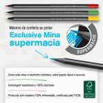 Kit Lápis de Cor SuperSoft Faber Castell - Tom Pastel, Neon, Metálicos, Tons de Pele e Coloridos (Extra Macio)