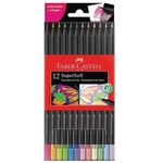 Kit Lápis de Cor SuperSoft Faber Castell - Tom Pastel, Neon, Metálicos, Tons de Pele e Coloridos (Extra Macio)