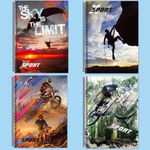 Caderno Capa Dura Sports 20 Matérias 400 Folhas