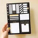 Kit Bloco Notas Adesivas BRW para Fichário Lembretes Recados Anotações Tom Pastel Poá Fofo