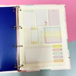 Kit Bloco Notas Adesivas BRW para Fichário Lembretes Recados Anotações Tom Pastel Poá Fofo