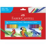 Kit 24 ou 12 Canetinha Hidrográfica Faber Castell - Cores Diversas