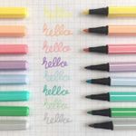 Caneta Stabilo Pen 68 Escrita Média 1.0mm Fofa - Tom Pastel Preta Vermelha Azul