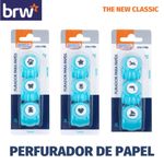 Mini Perfurador de Papel BRW 10mm - Estrela, Flor, Coração, Maçã, Laço, Flor, Avião, Golfinho e Barco