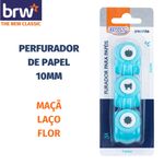 Mini Perfurador de Papel BRW 10mm - Estrela, Flor, Coração, Maçã, Laço, Flor, Avião, Golfinho e Barco