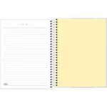 Caderno Colegial Tilibra Happy Colors Capa Dura - Folhas Coloridas Tom Pastel - 10 ou 1 Matéria