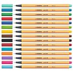 Caneta Stabilo Point 88 Fine 0.4mm - Cores Diversas Ultra Fina