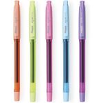 Kit Caneta Gel Happy Jocar Office Colorida Ponta Fina Agulha 0.7mm