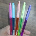 Kit Caneta Gel Happy Jocar Office Colorida Ponta Fina Agulha 0.7mm