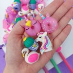 Borracha Ponteira Fofa Tilibra Decorativa Fun - Unicórnio, Donut, Cacto e Cisne
