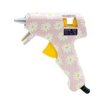 Pistola para Cola Quente Decorada BRW - Bivolt - Tom Pastel Flores Poá