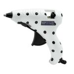 Pistola para Cola Quente Decorada BRW - Bivolt - Tom Pastel Flores Poá