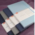 Caderneta Pautada BRW Capa Dura A5 80 Folhas 80g/m² Vintage e Tom Pastel - Estilo Moleskine