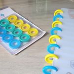 Kit de Discos Encaixe Universal para Caderno Smart Inteligente BRW -  12 Peças