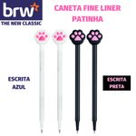 Caneta Fine Liner BRW Ultra Fina Fofa Patinha de Gatinho 0.4mm
