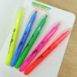 Marca Texto Cis Lumini Flex Ponta Flexível - Tom Pastel e Neon - Unidade