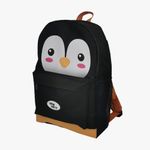 Mochila Escolar Leo&Leo Pinguim, Game e Donuts