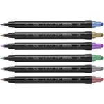 Kit Marcador Cis Graf Dot - Pontas - Pontilhismo - 12 ou 6 Cores Metálicas ou Tradicional