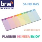 Planner de Mesa Semanal BRW Enjoy - Tons Pastel - ou Black