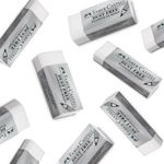 Borracha Técnica Faber Castell Dust Free Branca - Não deixa Resíduos