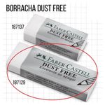Borracha Técnica Faber Castell Dust Free Branca - Não deixa Resíduos