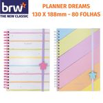 Planner Capa Dura BRW Enjoy Tons Pastel 80 Folhas 130x188mm