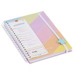 Planner Capa Dura BRW Enjoy Tons Pastel 80 Folhas 130x188mm